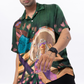 Stylera artistic print short sleeve shirt featuring vibrant designs and a relaxed fit for summer style