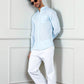 100% Linen Soft Touch Baby Blue Shirt