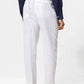 White Linen Gurkha Pants Single Button & Side Adjusters | by Adam Spirit - Adam Spirit
