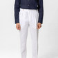 White Linen Gurkha Pants Single Button & Side Adjusters | by Adam Spirit - Adam Spirit