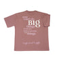 Stylstpls trendy oversized t-shirt for men and women in soft pink with motivational text design