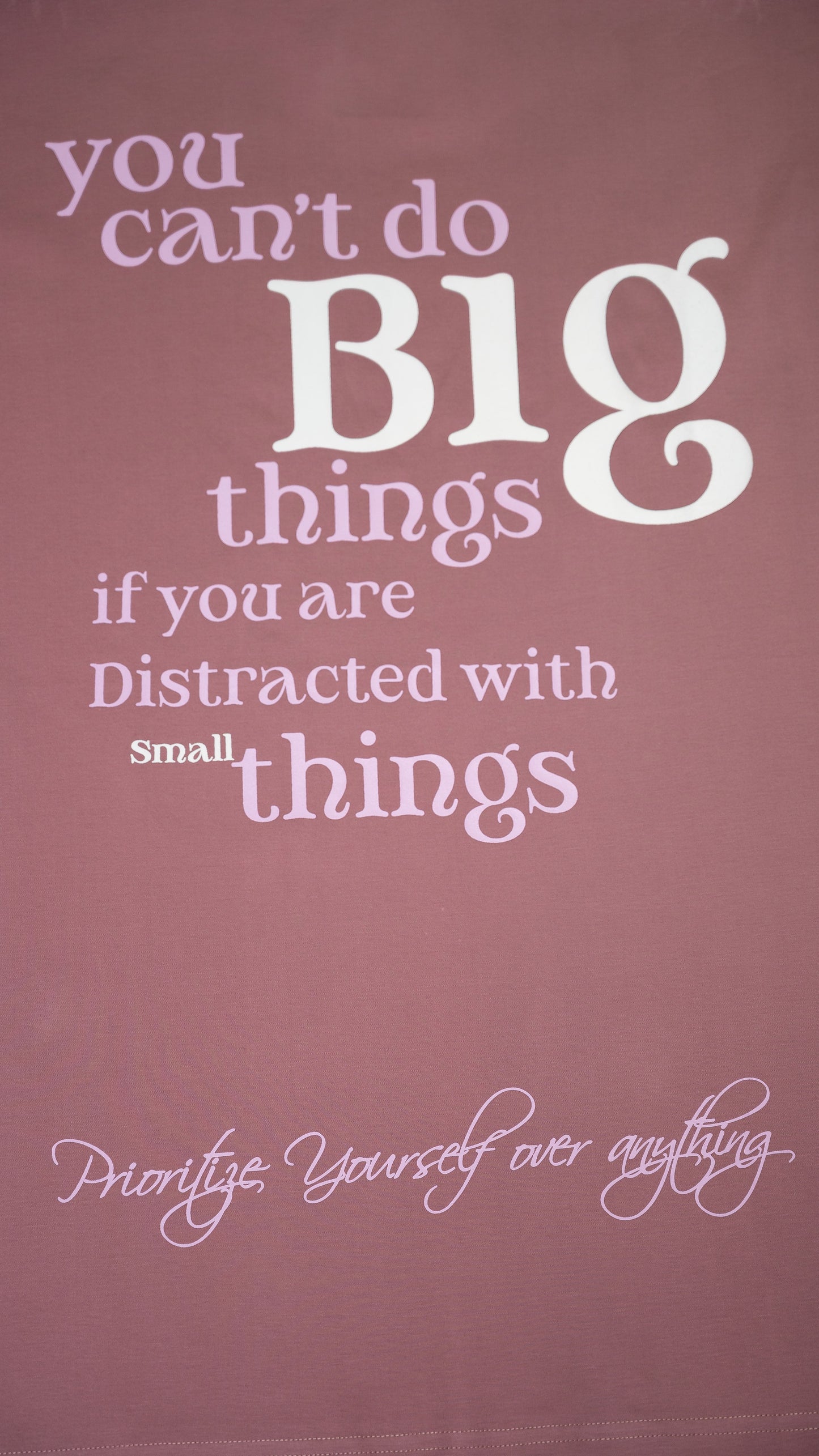 Stylstpls trendy oversized t-shirt for men and women with motivational quote design