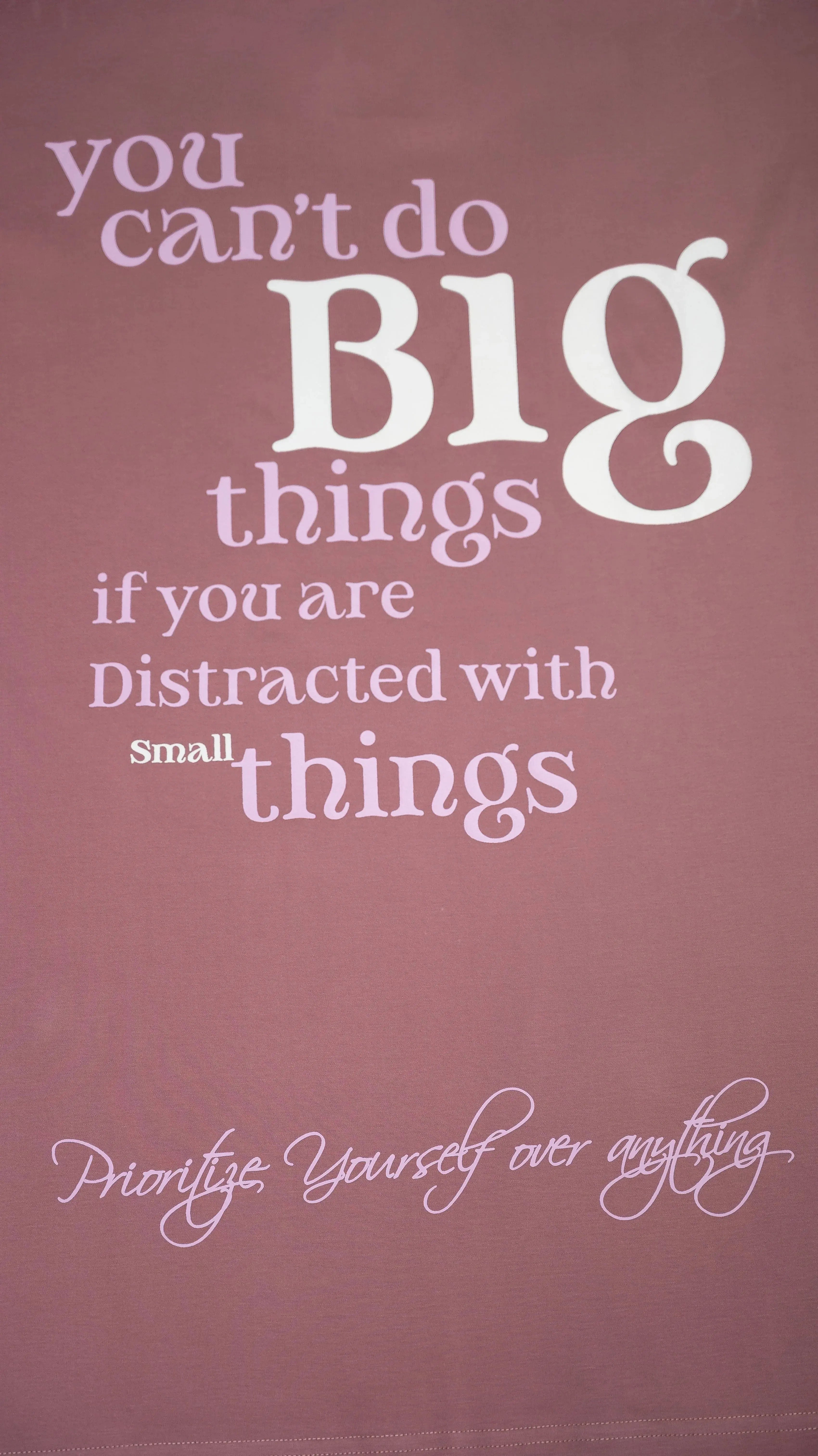 Stylstpls trendy oversized t-shirt for men and women with motivational quote design
