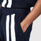 Comfortable knit shorts featuring a stylish black and white pattern shorts perfect for casual wear