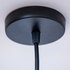 Sozori black hanging lamp for living room with sleek ceiling mount and stylish cord design