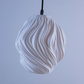 Stylish white pendant light designed for modern interiors, ideal for pairing with a black hanging lamp for living room