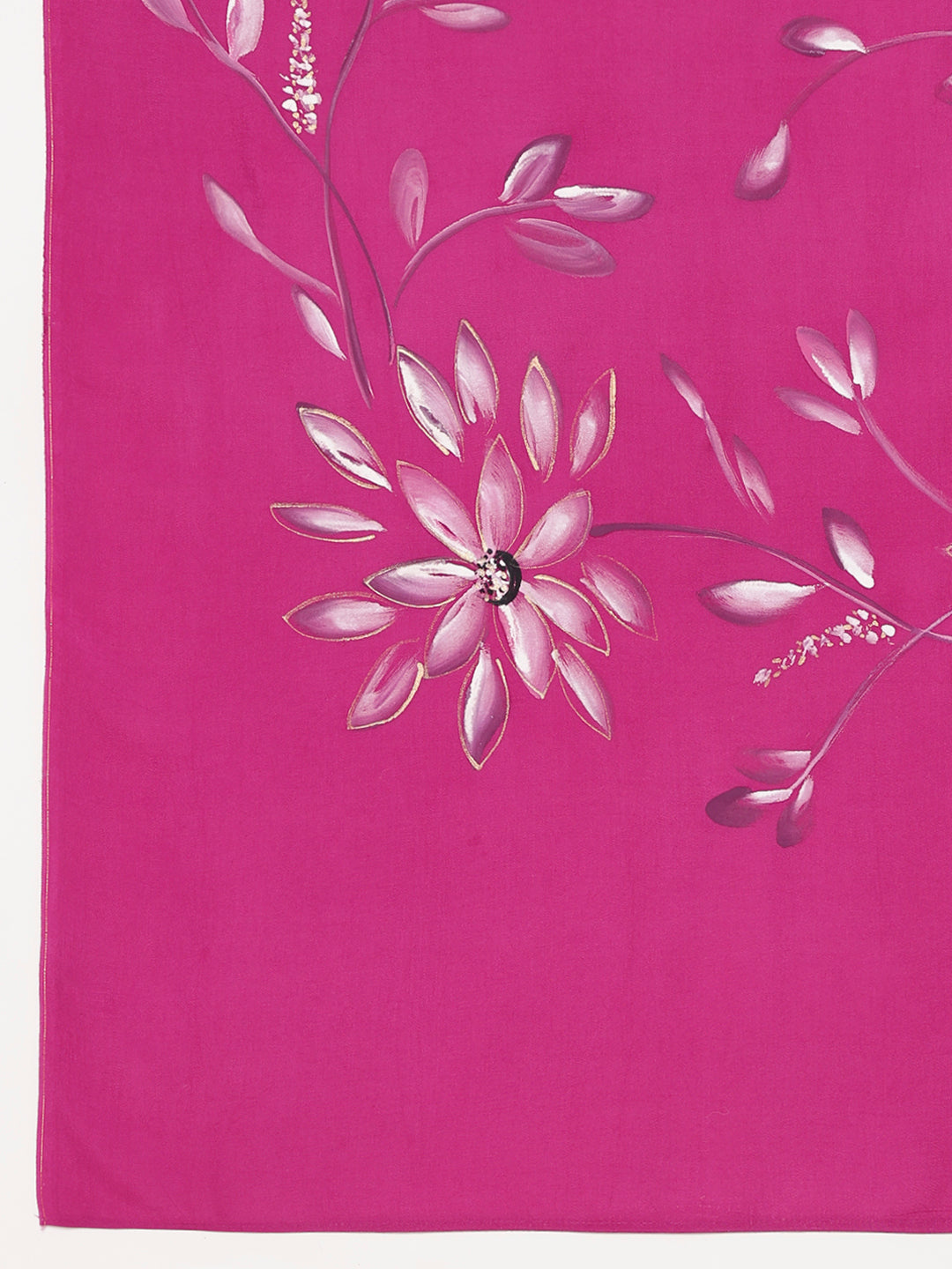 Blissful brush pink silk saree featuring elegant floral patterns and a vibrant color for special occasions