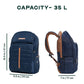 Odyssey Backpack | Navy Blue | Everyday Laptop Backpack