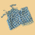 Stylera blue floral top and shorts for girls with adjustable straps and comfortable fit