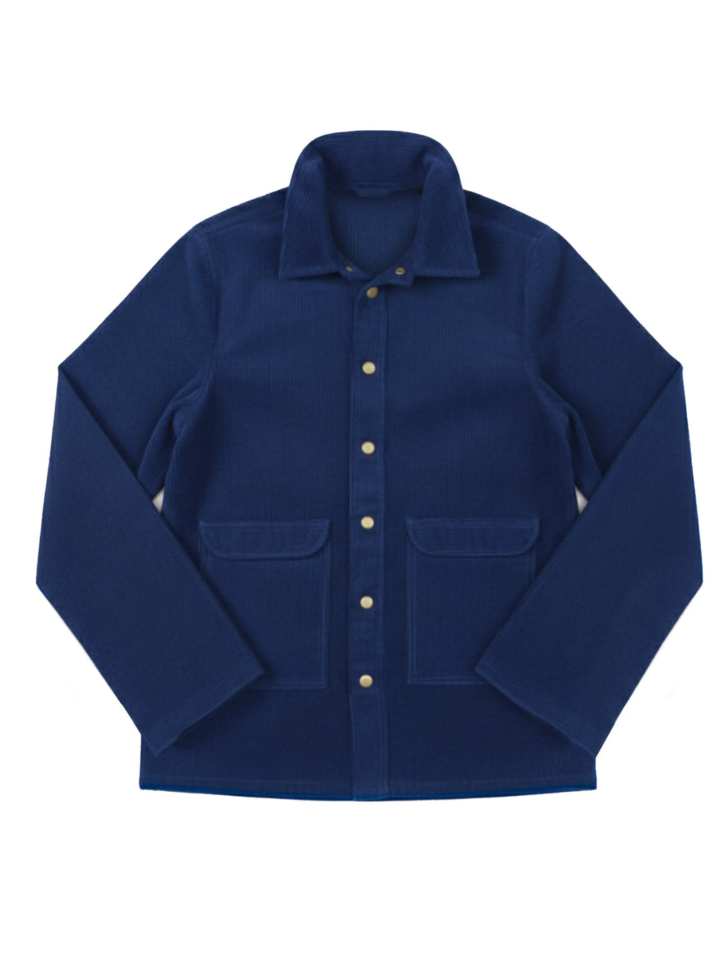 Corduroy Oversized Shacket Rich Electric Blue Stylstpls