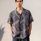 Men's boho bandana silk shirt for men with unique patterned design and relaxed fit