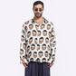 Stylera bold print casual shirt featuring a unique face pattern for a trendy look