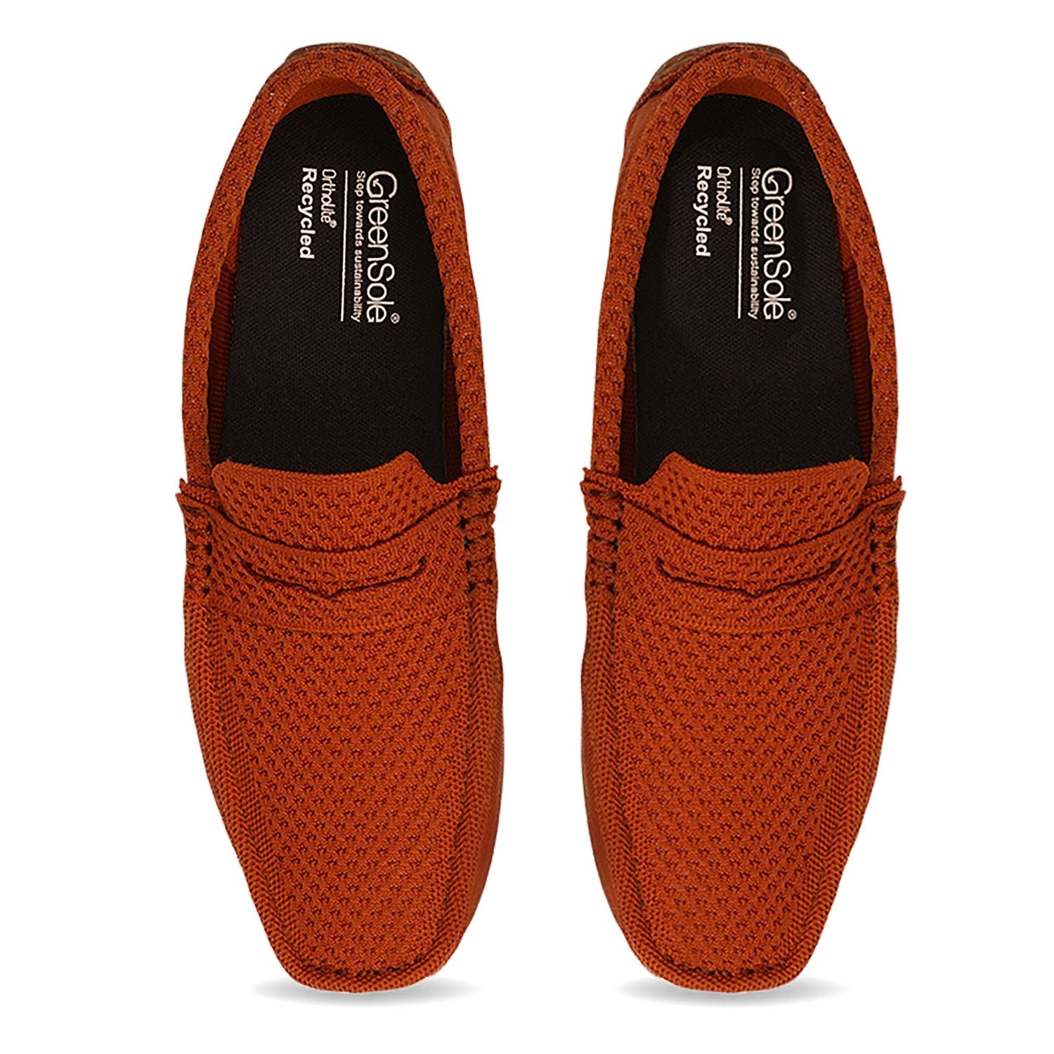 Stylera brown casual loafers men's shoes with breathable mesh design for comfort