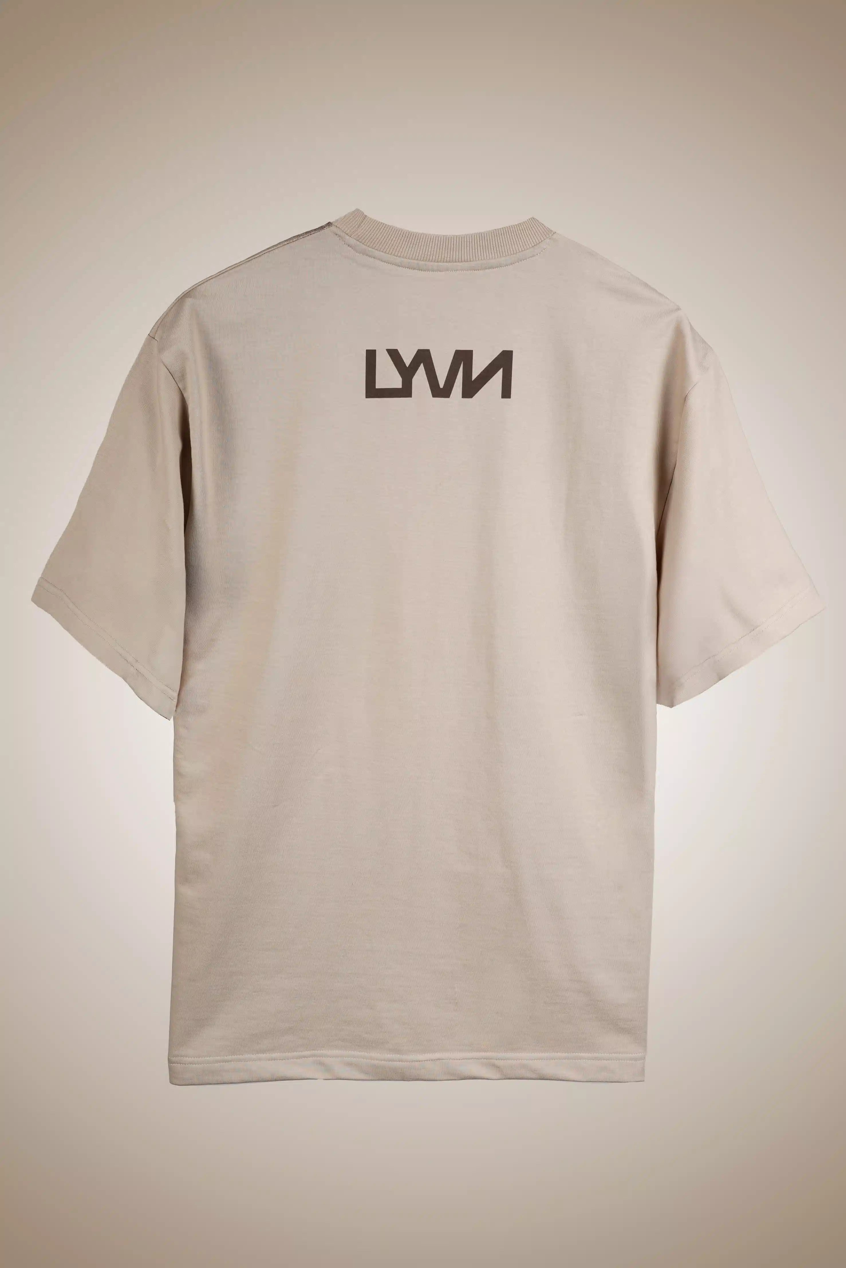 Brown Abstract Face T-Shirt