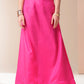 Calm Canvas floral saree in vibrant pink, showcasing elegant fabric and stylish design for special occasions.