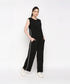 Stylera casual black pants and top set featuring side pockets and a relaxed fit