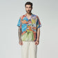 Stylera colorful short-sleeve shirt featuring vibrant artwork, ideal casual fashion shirts for men