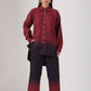 Stylera casual two-piece ombre outfit featuring a stylish shirt and matching pants in burgundy and navy