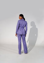Tie-Up Business Suit- Lilac