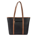 Stylera charcoal caramel tote bag with stylish design and sturdy handles