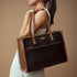 Charcoal caramel tote bag by Stylera, stylish and versatile for everyday use