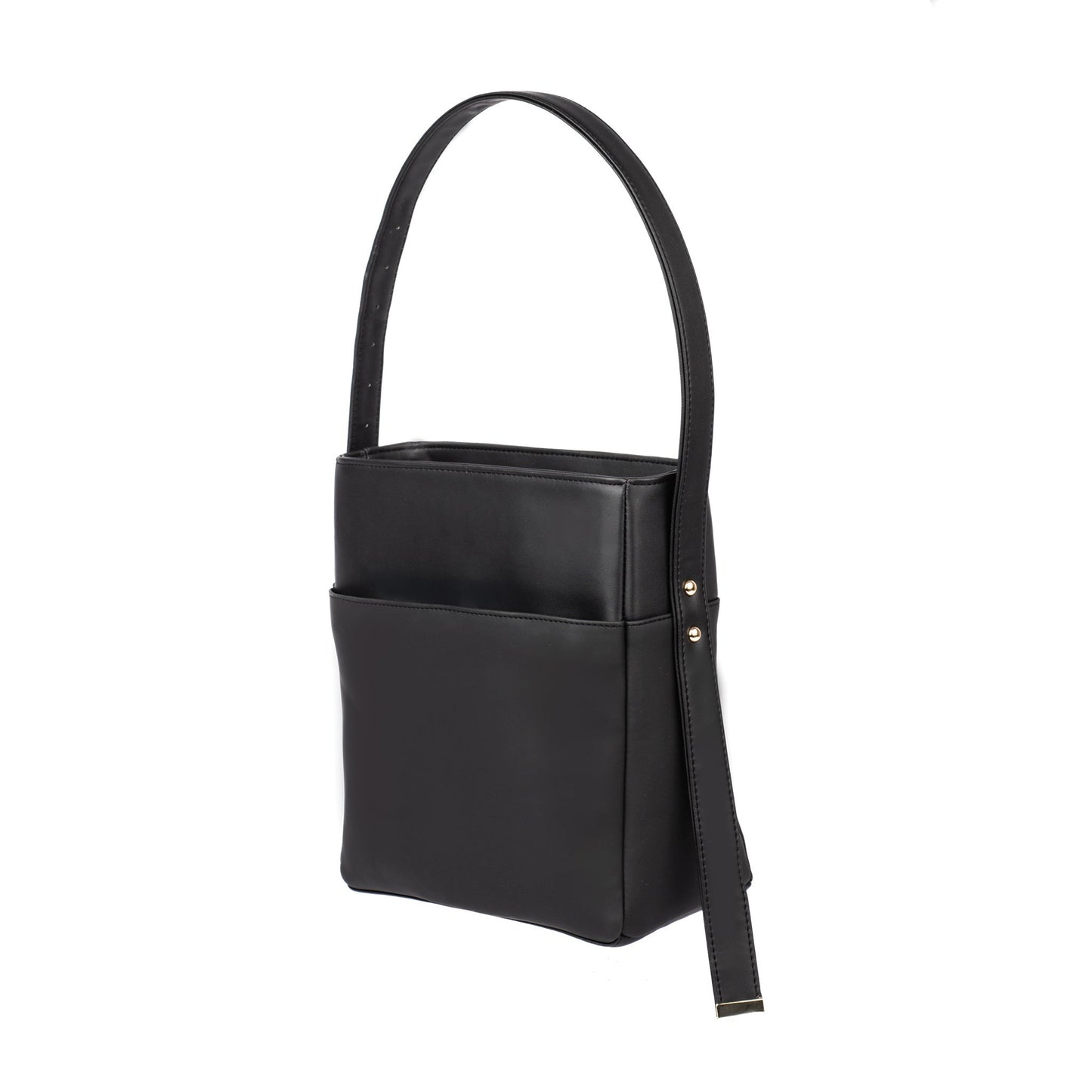 Charcoal chic bucket bag by Stylera with a sleek design and adjustable strap