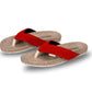 Cherry crush flip flops for ladies with comfortable straps and cushioned soles for summer wear