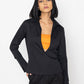 Chic black blouse for women by Stylera with long sleeves and relaxed fit