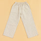 Children's striped waistcoat set featuring matching striped pants for stylish kids' outfits