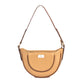 Cinnamon cocoa hobo bag by Stylera with a stylish curved design and adjustable strap