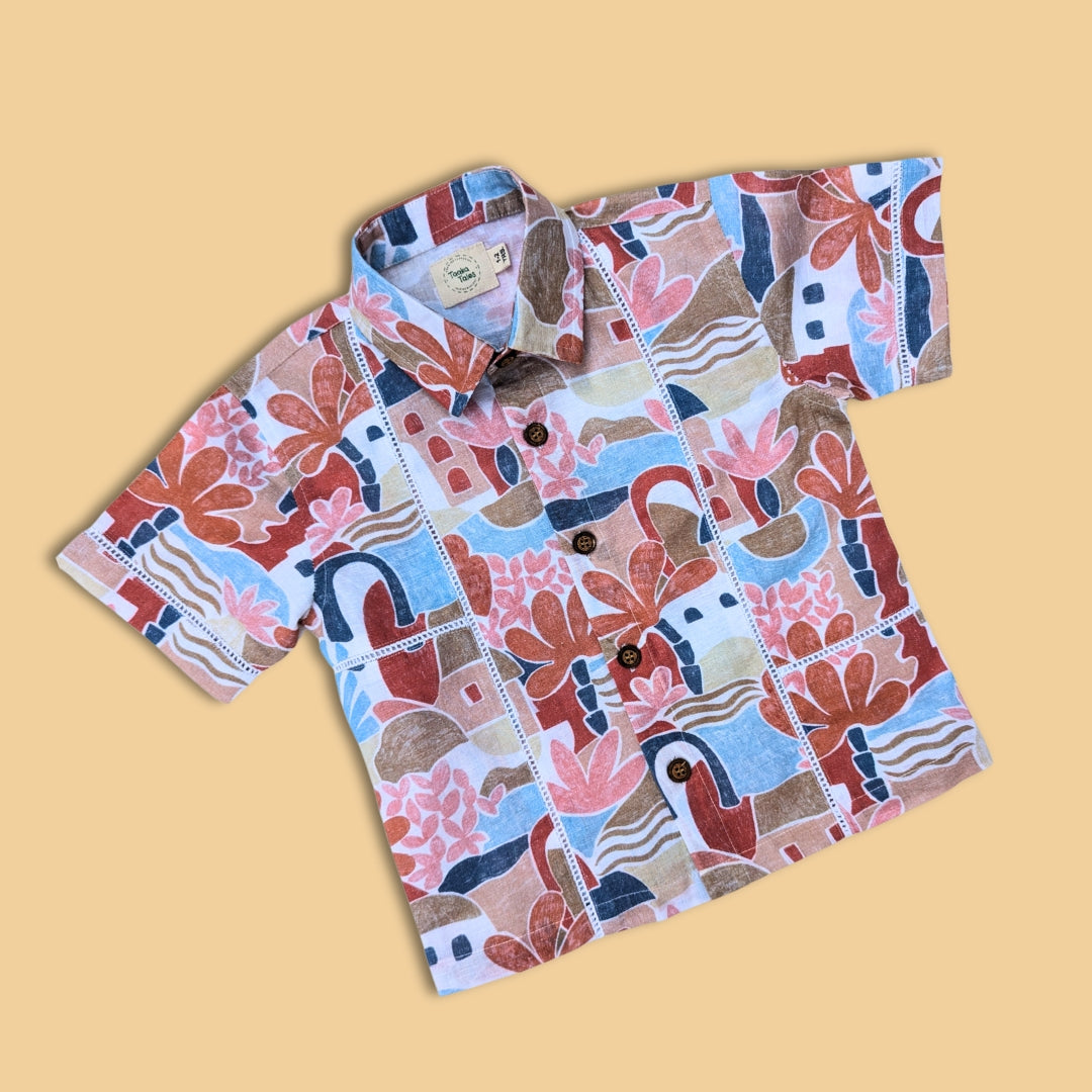 Stylera colorful graphic summer shirt with unique patterns and a relaxed fit for warm weather