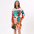Stylera colorful shirt dress for women featuring vibrant patterns and a tie belt for a stylish look