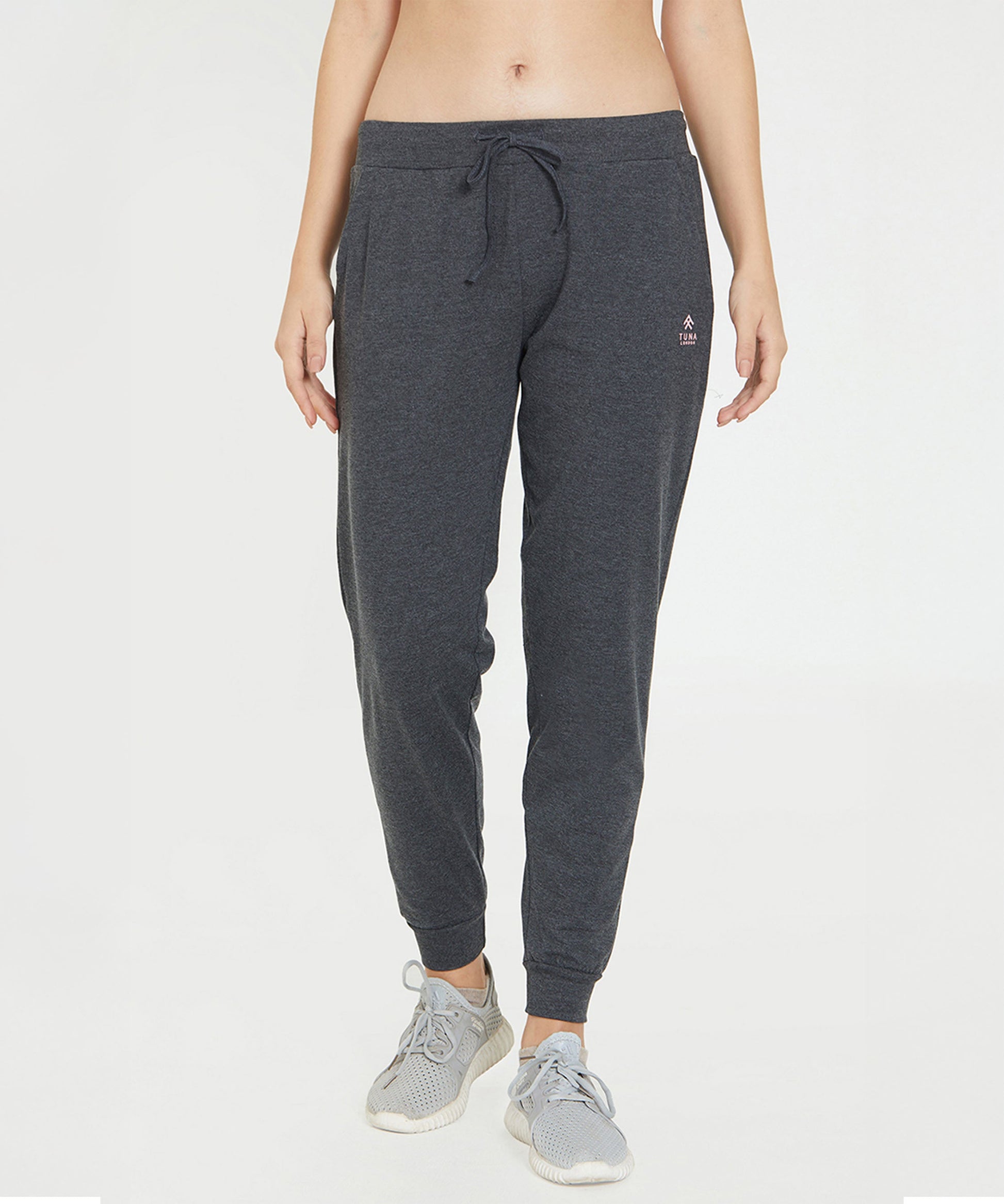 Stylera comfortable athletic joggers in dark gray with adjustable waistband for activewear