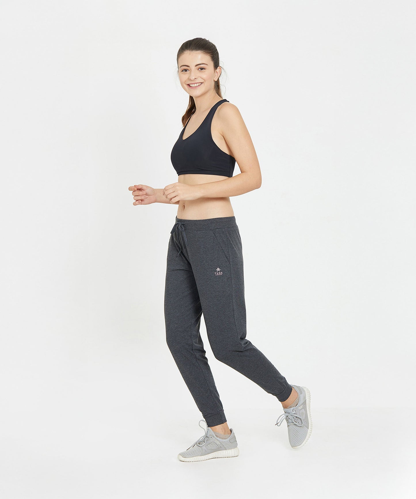 Stylera comfortable athletic joggers in dark gray, perfect for casual workouts and lounging