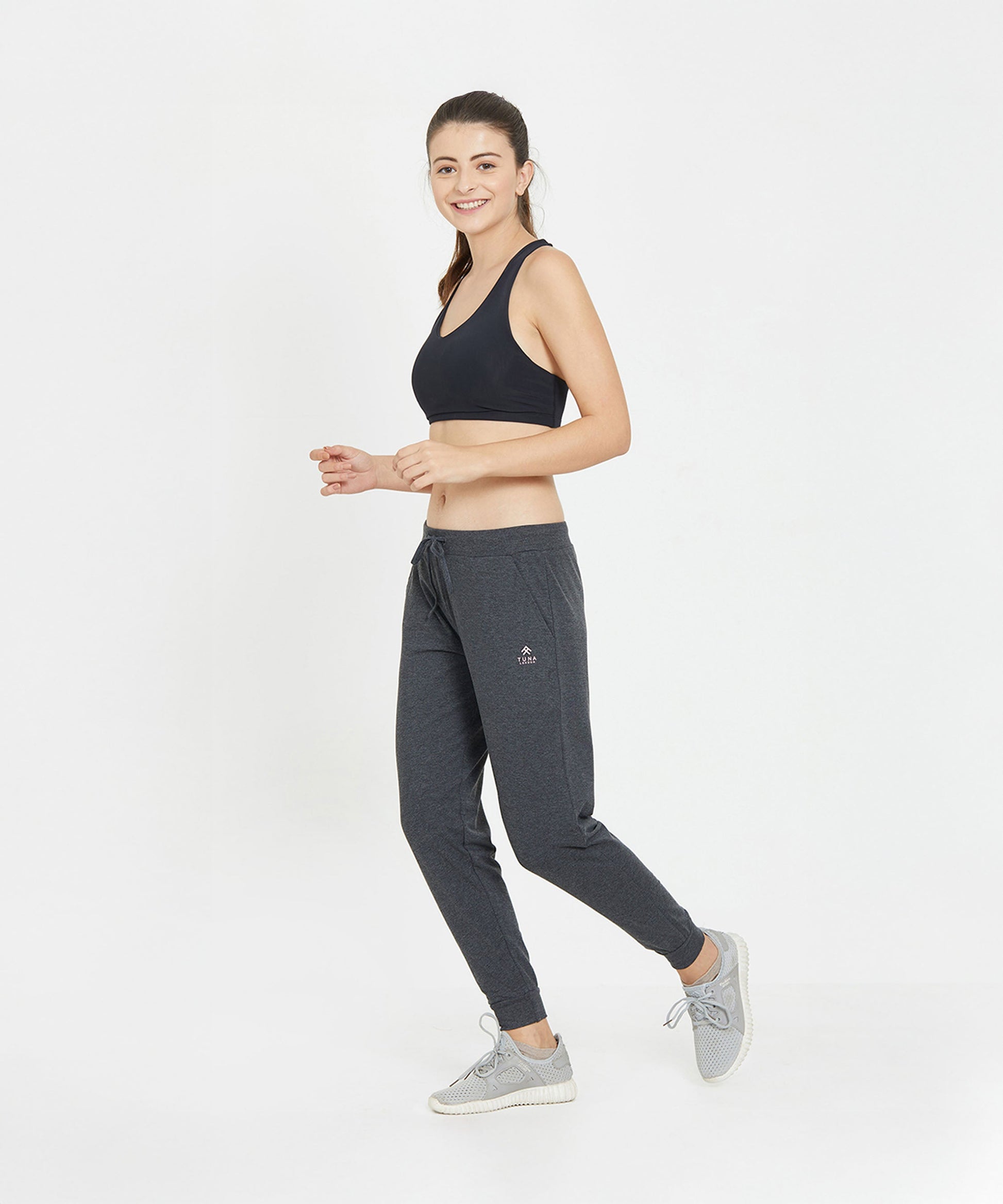Stylera comfortable athletic joggers in dark gray, perfect for casual workouts and lounging