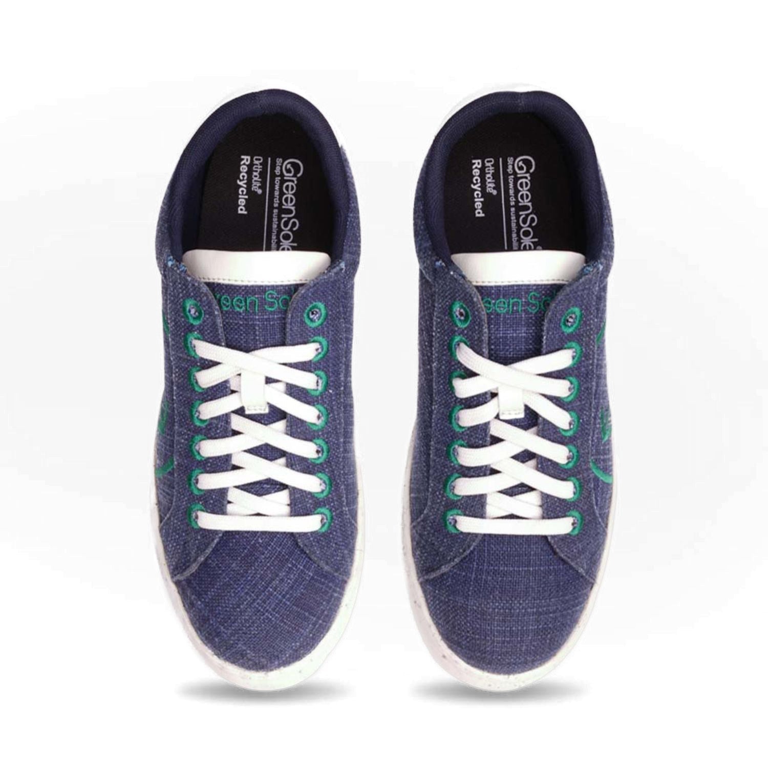Stylera comfortable casual shoes for men in navy blue with white laces and lightweight design