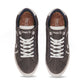 Stylera comfortable everyday shoes in gray canvas with white laces and cushioned insole