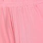 Pink fabric detail of Stylera comfortable summer co-ord set featuring soft, breathable material