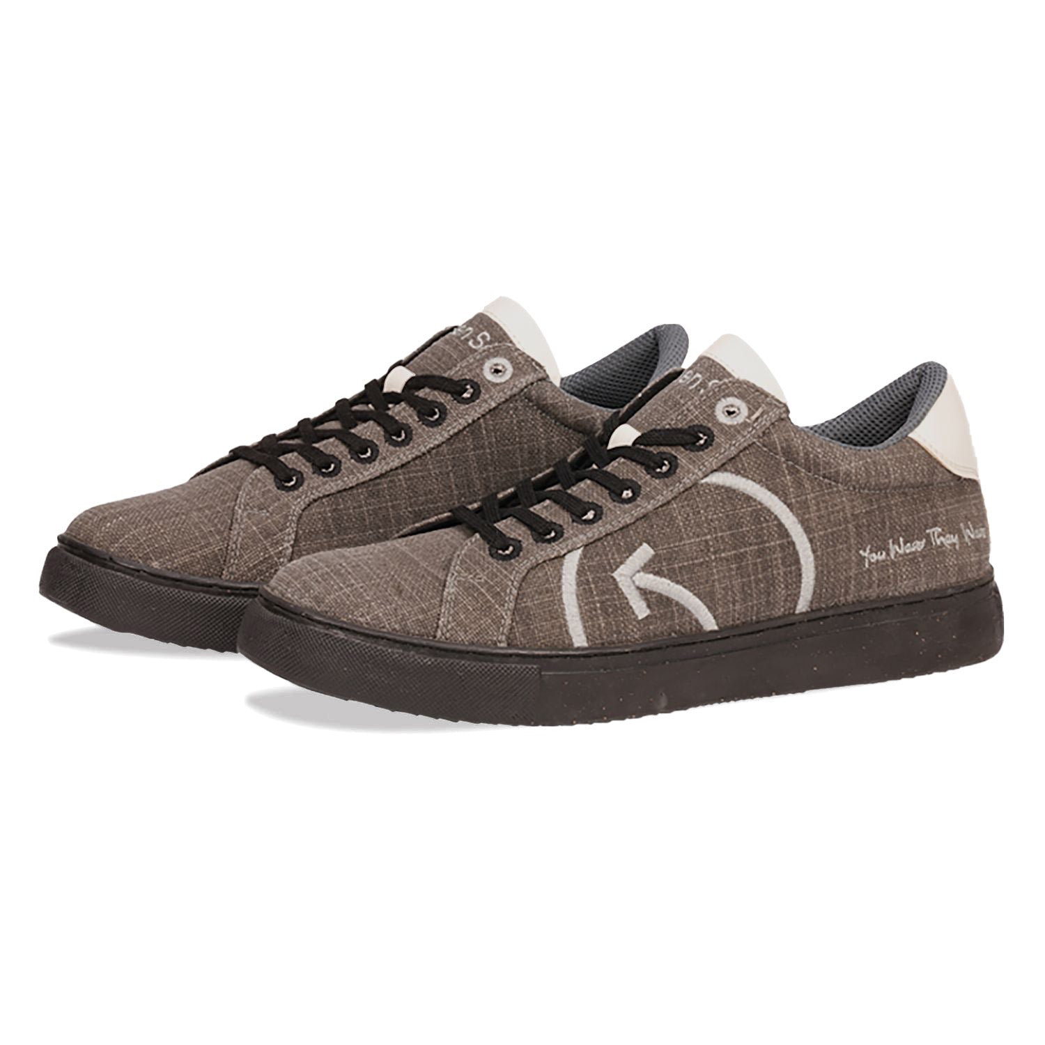 Stylera comfortable vegan casual shoes for women in stylish brown fabric design