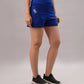 Blue Stylera comfortable workout shorts for women featuring a stylish design and breathable fabric