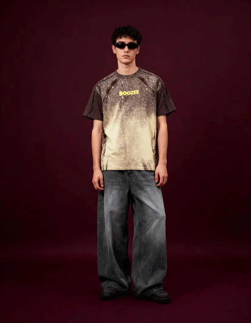 Desert Burn Brown Oversized T-Shirt Boozee