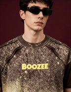 Desert Burn Brown Oversized T-Shirt Boozee