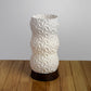 Sozori Contemporary Home Decor Lamp with a textured white shade and wooden base