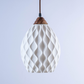 Sozori contemporary living room lighting pendant lamp featuring a unique textured design in white
