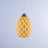 Sozori Premier Yellow Pendant Light for Contemporary Living Room Lighting with a Unique Honeycomb Design