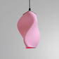 Sozori contemporary pastel accent lamp in pink with a unique twisted design for modern decor