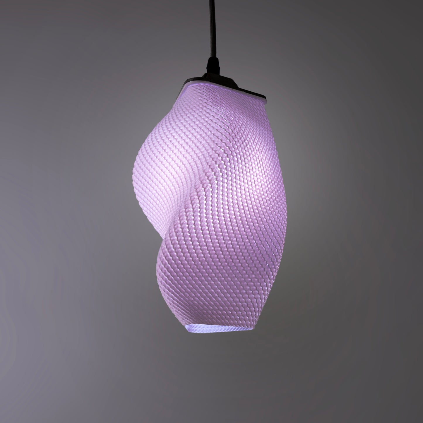 Sozori contemporary pastel accent lamp with a unique twisted design for modern decor