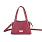Crimson small handbag by Stylera with stylish handle and detachable strap