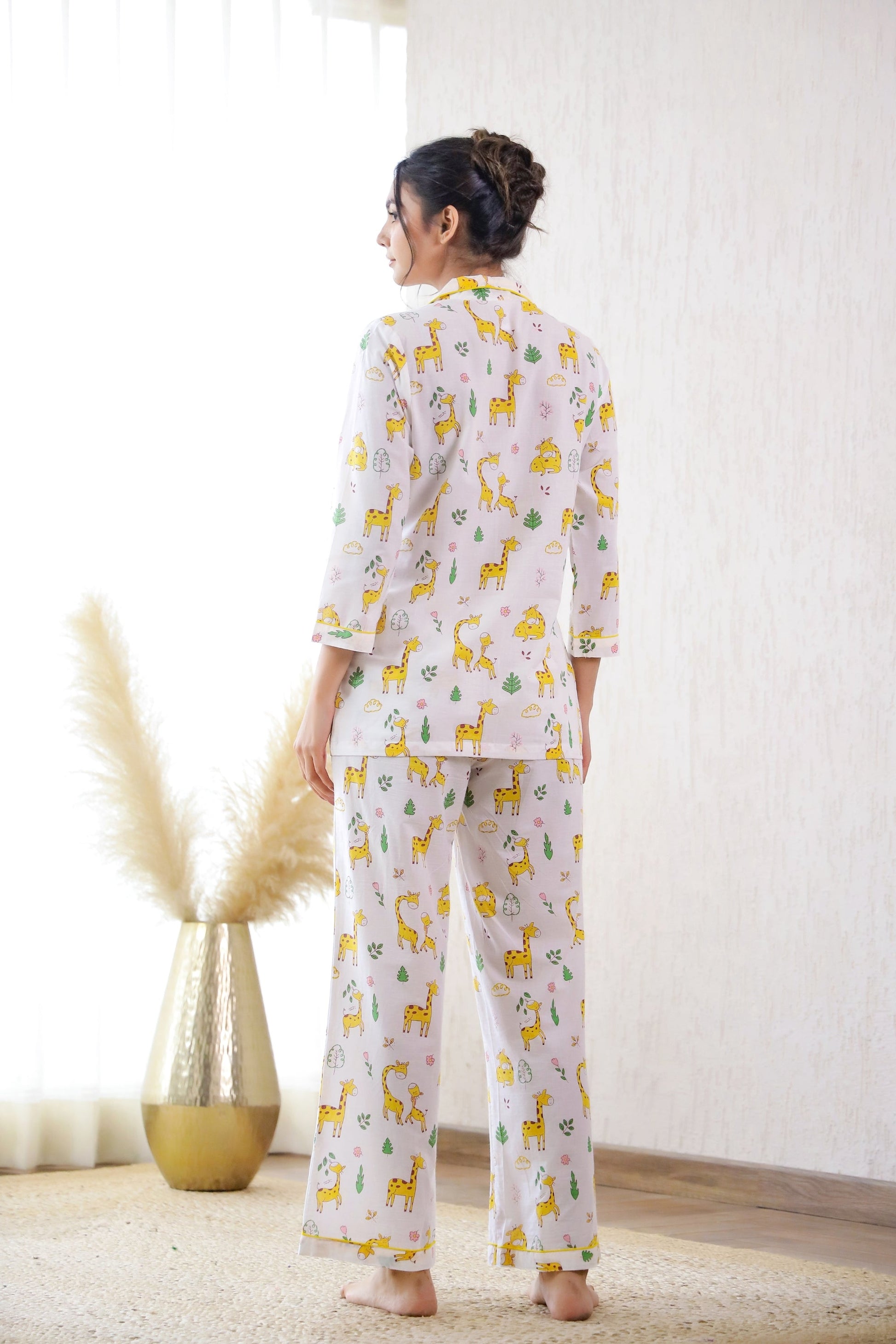 Cute animal print nightwear for women from Stylera in a cozy co-ord set with playful designs