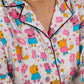 Cute cotton nightwear for women featuring playful cartoon character prints in vibrant colors